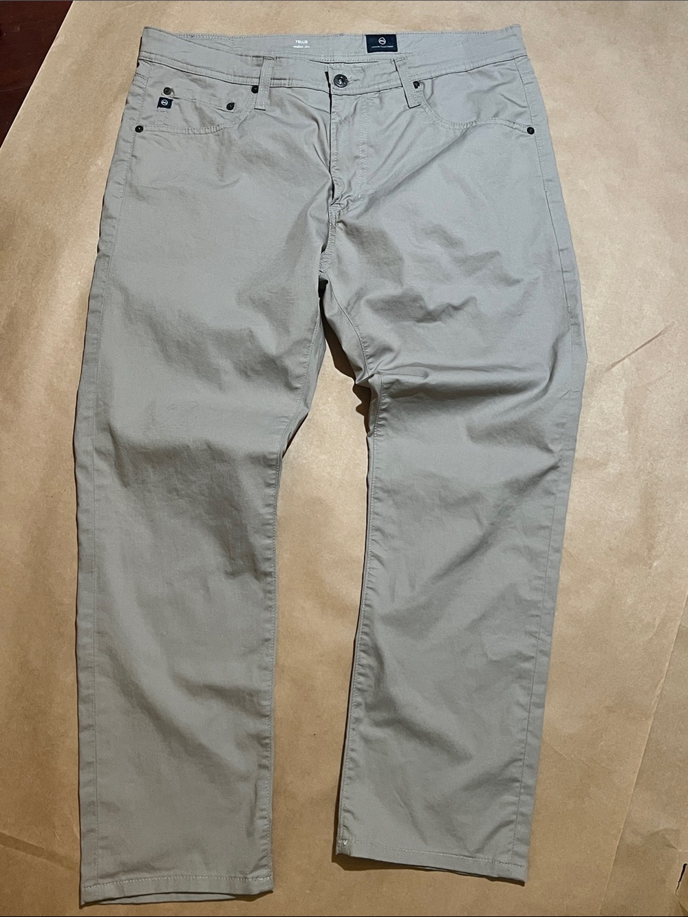Ag Adriano Goldschmied Light Khaki - hemmed at Nordstrom 36 x 28